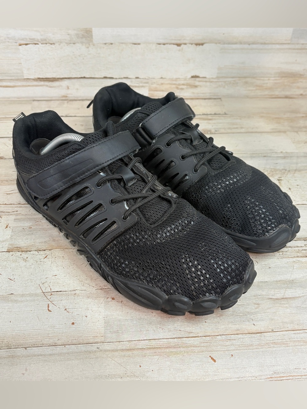 Black Mesh Barefoot Running Minimalist Men’s Shoe Sz EU45 US 11.5-12